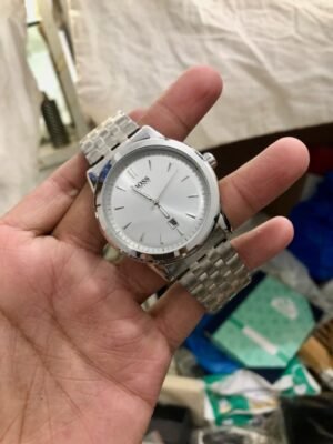 White Dial Men's Stainless Steel Minimalist Watch