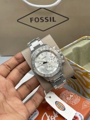 Fossil Silver Chronograph Men's Stainless Steel Watch