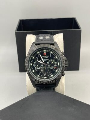 Black Dial Chronograph Men's Stainless Steel Watch