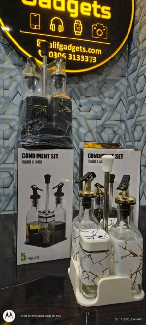Condiment set 5pc