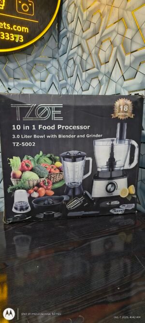 T_zone Food Factory  10 in 1 food processer  Blender & Grinder